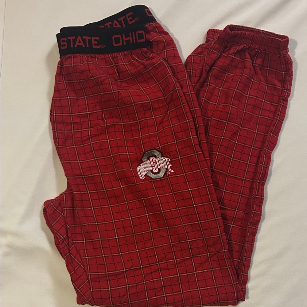 Ohio State Women's Red Checkered Joggers